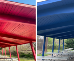  Exterior Commercial Painting Project: Park Canopy