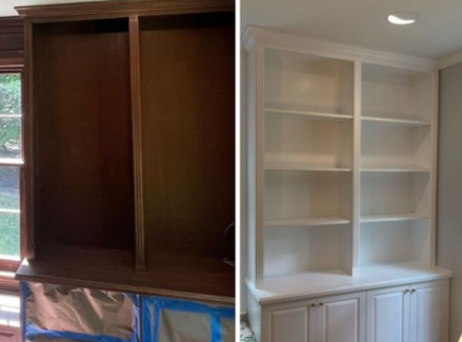  Painting Built-in Shelves: Project Photos and Video!