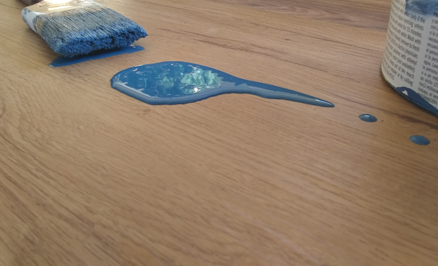 painting - cleaning up spills